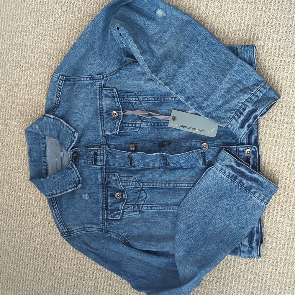 Paper denim and cloth size 3 denim jacket. New with tags